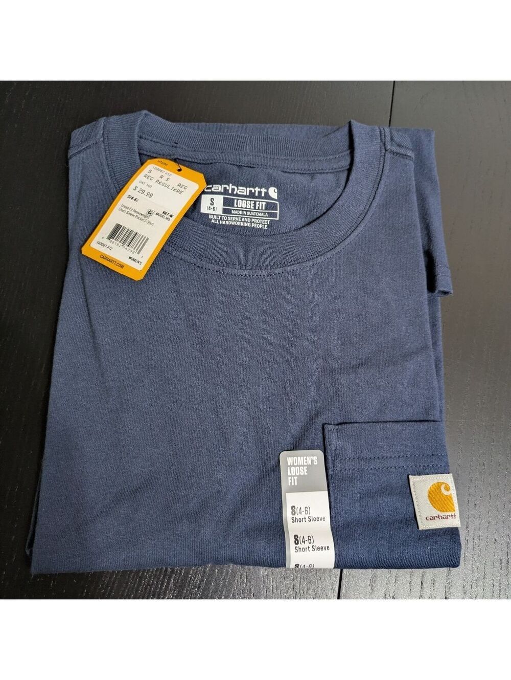 Carhartt Women's Loose Fit Short Sleeve Pocket T-Shirt Size S